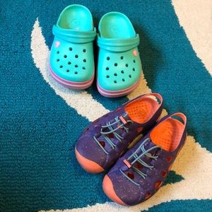 Girls size 1 lot of shoes